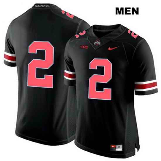 Chase Young Red Font Ohio State Buckeyes Authentic Stitched Mens  2 Nike Black College Football Jersey Without Name Jersey